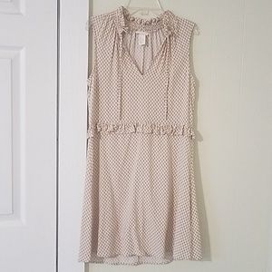 Cream and Black Dress